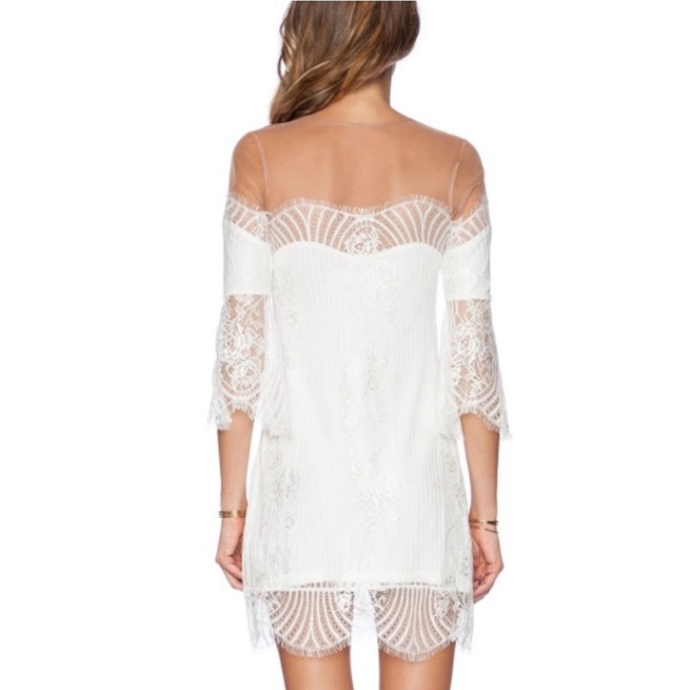 Belle Mini Dress in White FOR LOVE & LEMONS - Picture 13 of 13